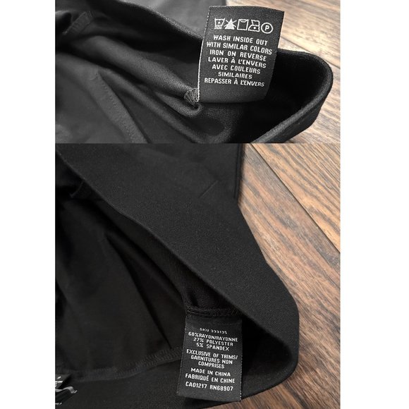 Le Chateau Women's Black Stretch Pants - Picture 6 of 10